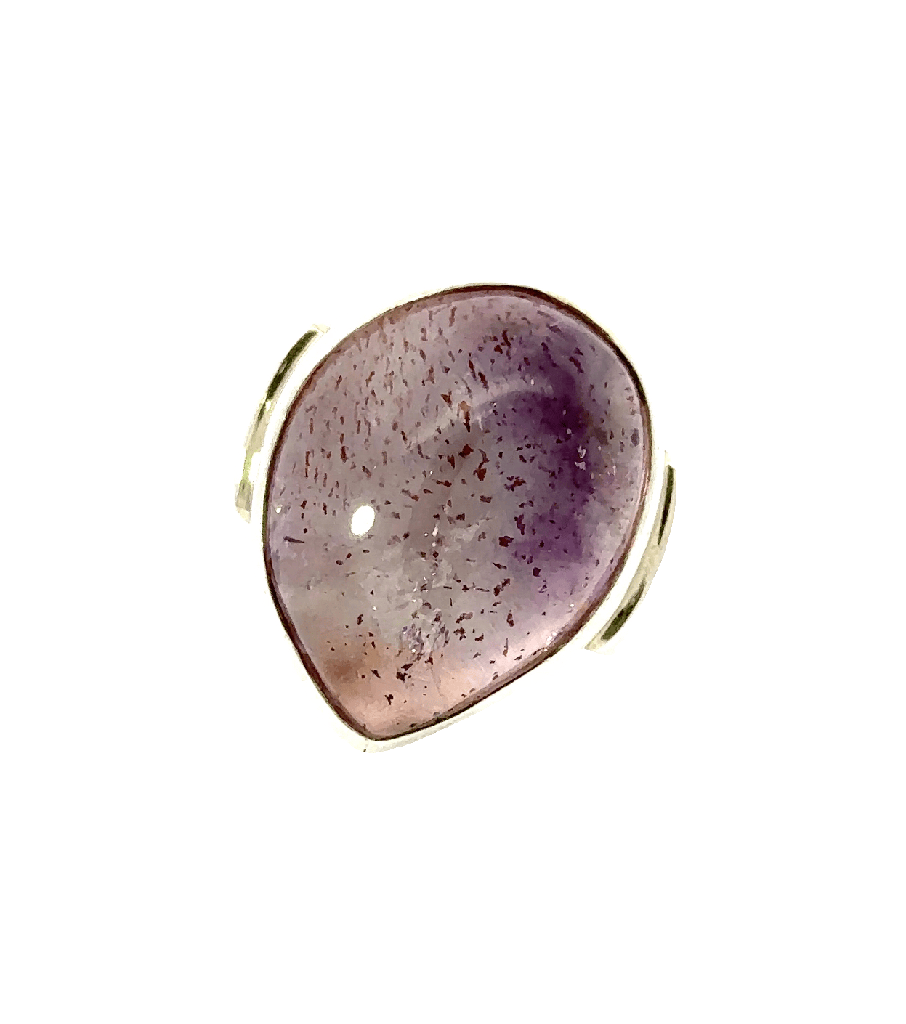 Quartz Gemstone Ring With Striking Inclusions