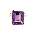 Amethyst Ring In Rose Gold