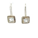 Cubic Zirconia Earrings On Hooks