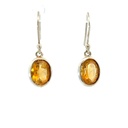 Citrine Drop Earrings On Shepherds Hooks