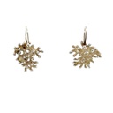 Coral Branch Sterling Silver Earrings