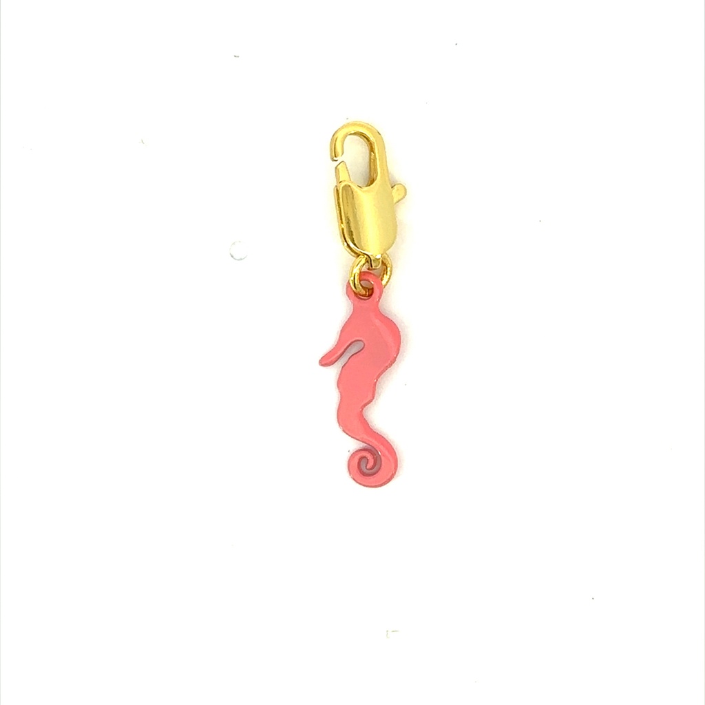 Pink Seahorse Charm