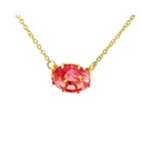 Peachy Pink La Diamantine Crystal Necklace