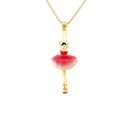 Mini Pas De Deux Pink Ballerina Necklace