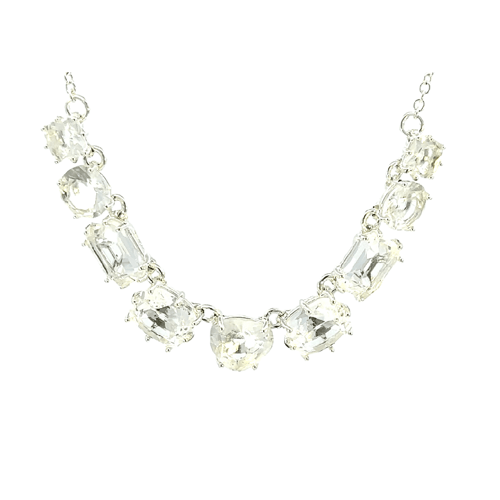 Crystal La Diamantine Necklace In Silver