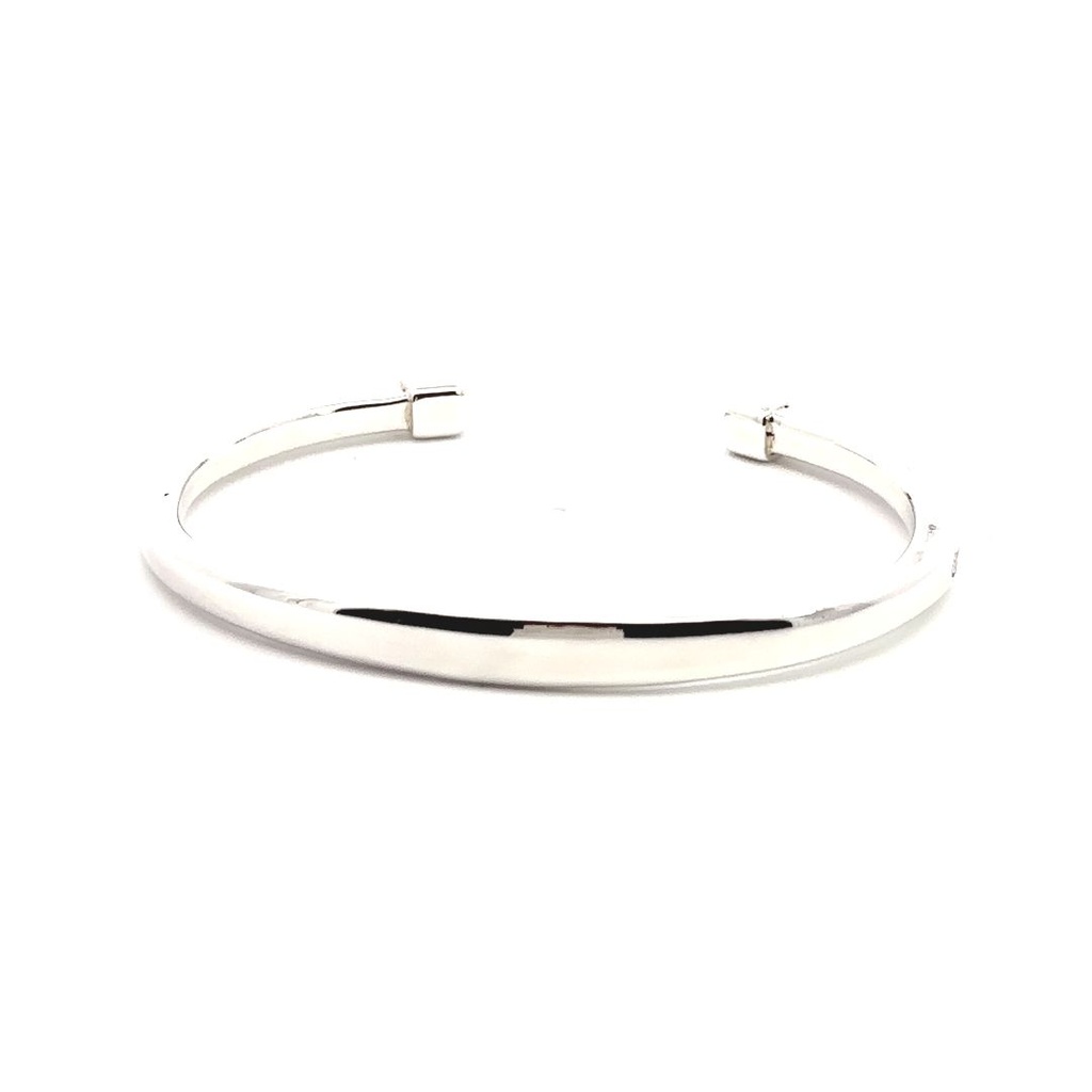 Sleek Sophistication: Men's Cube End Silver Cuff