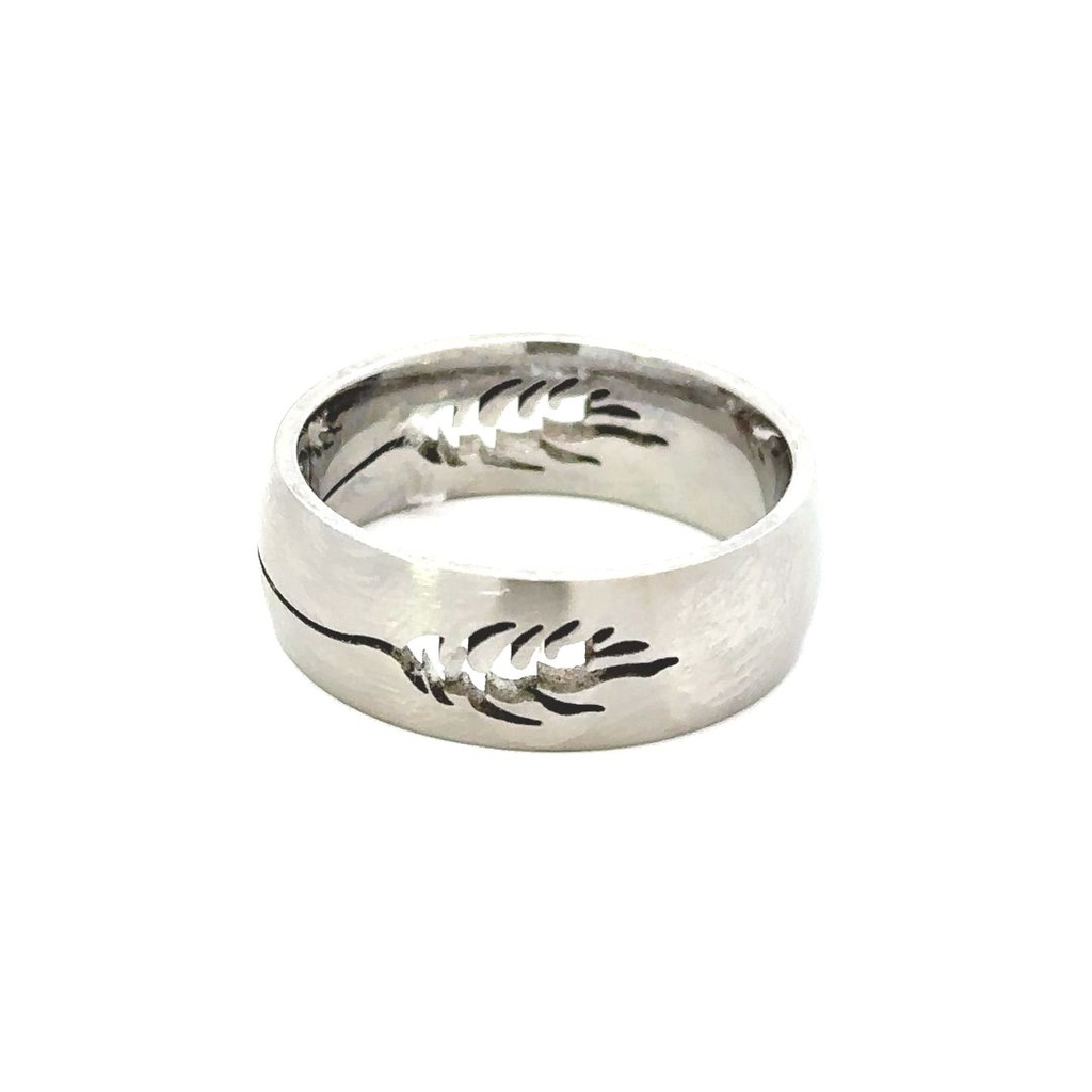 Stainless Steel Ring | Underwater Elegance Fish Skeleton