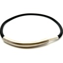 Neoprene Necklace With Stainless Steel Feature