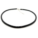 Necklace | Textured Black Collar