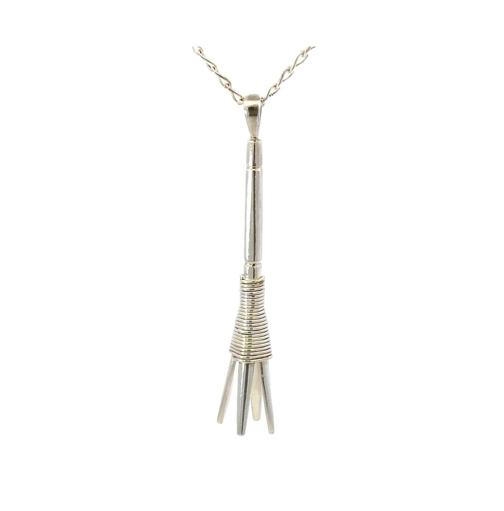 Sterling Tribal Power: Men's Pronged Spear Pendant