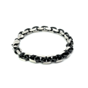 Rugged Elegance: Oxidized Sterling Silver Men's Bracelet