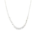 Figaro Necklace In Sterling Silver