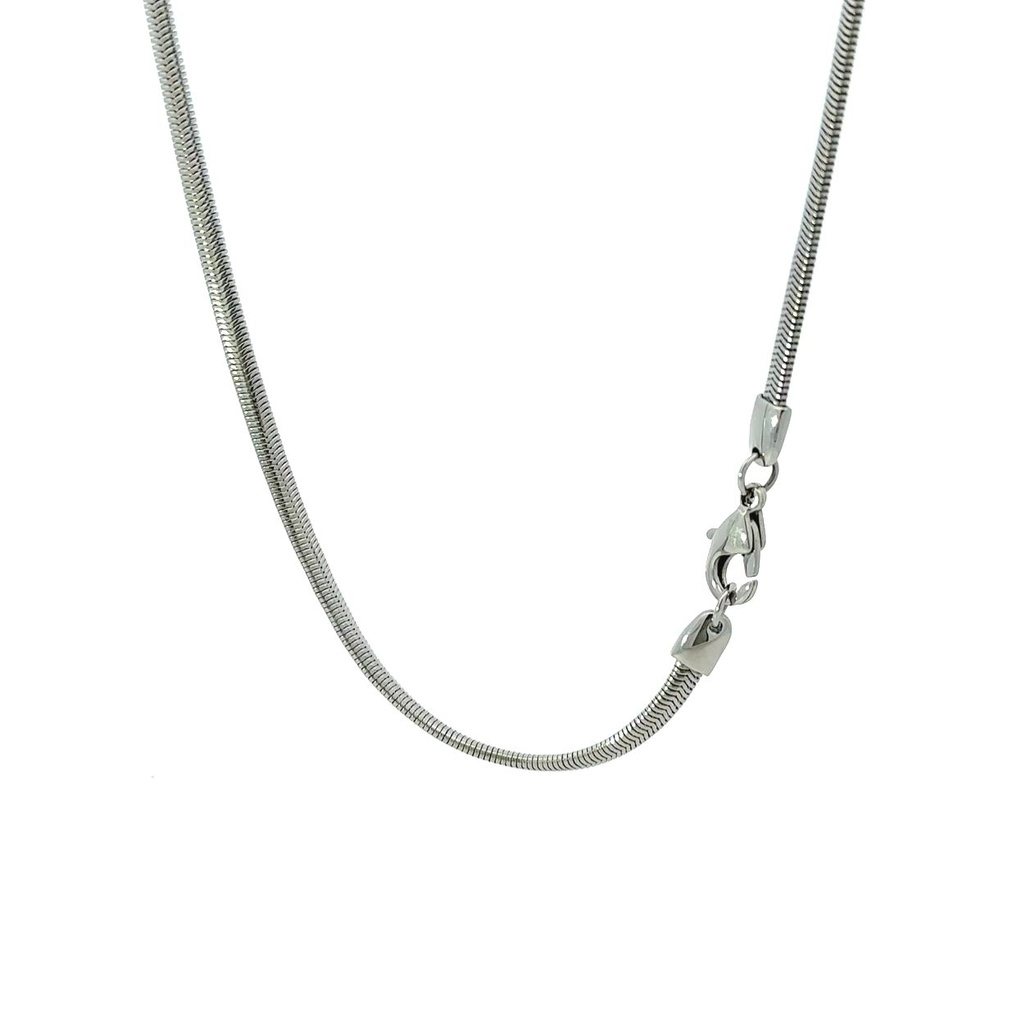 Stainless Steel Flattened Snake Necklace