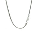 Stainless Steel Flattened Snake Necklace