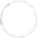 Sleek & Sophisticated Men's Silver Figaro Link Chain