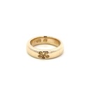 Toe Ring | 9K Gold With Flower Imprint