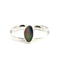 Opal Ring In Sterling Silver With Split Band
