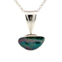 Pendant With A Solid Opal Centrepiece In Silver
