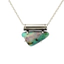 Queensland Boulder Opal Pendant In Sterling Silver