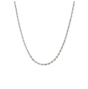 Silver Symphony: Sterling Silver 55cm Ball Chain Necklace