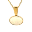 Crystal Opal Pendant In 18K Yellow Gold