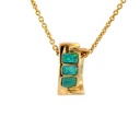 Doublet Opal Pendant In 14K Gold With Contemporary Design