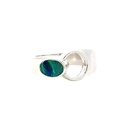 Aussie Solid Opal Ring In Sterling Silver