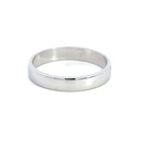 Wedding Ring With Slightly Rounded Profile In 18K