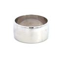 Wide Band Ring In 18K White Gold
