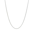 Fine Cable Necklace In Sterling Silver 40cm