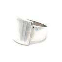 Rectangular Signet Ring In Silver - Large Size