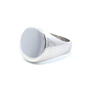 Signet Ring | 9K White Gold