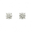 Diamond Lab Earrings 2 carat | 18ct White Gold