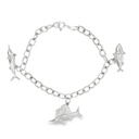 Fisherman's Bracelet Tuna, Sailfish & Marlin In Silver