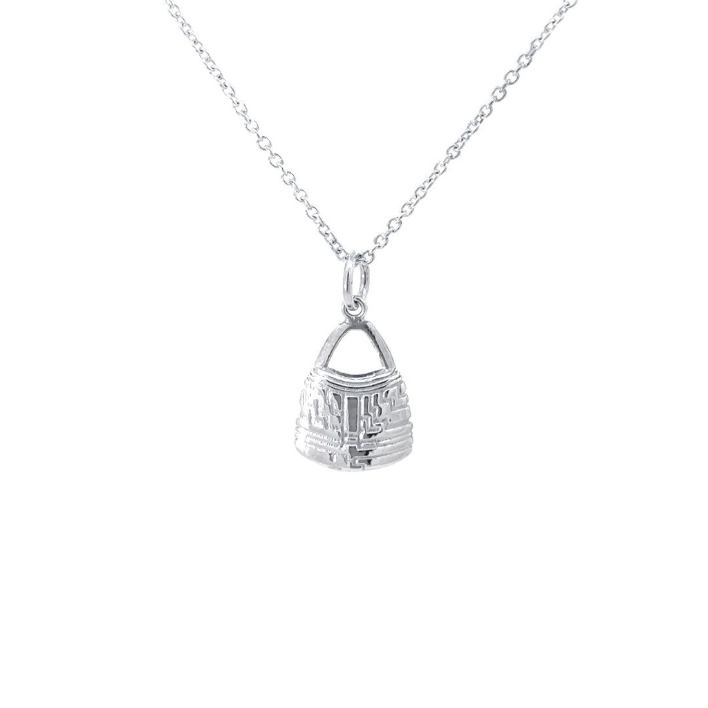 Geo Bilum Pendant In Sterling Silver