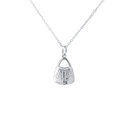 Geo Bilum Pendant In Sterling Silver