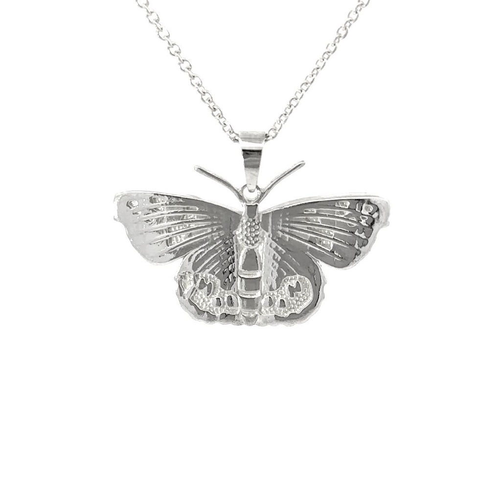 Monarch Butterfly Pendant In Sterling Silver