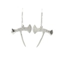 Hagen Axe Earrings In Sterling Silver