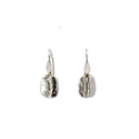 Coffee Bean Earrings In Sterling Silver