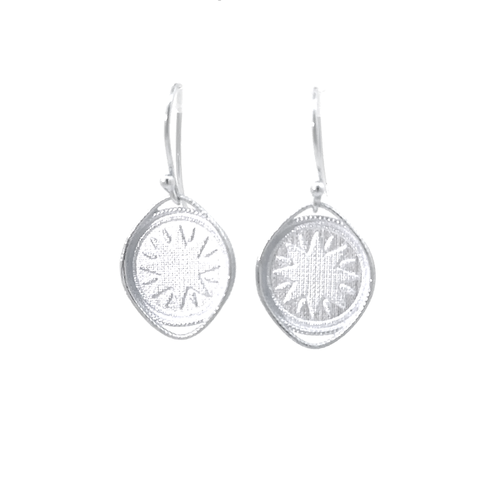 Goroka Basket Earrings In Sterling Silver