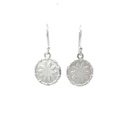 Woven Buka Basket Earrings In Sterling Silver