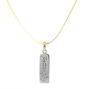 Pendant Tag With "Possibility" Engraved On It On Cream Cord