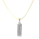 Pendant Tag With "Possibility" Engraved On It On Cream Cord