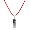 "Possibility" Silver Tag Or Pendant On Red Cord