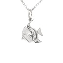 Ocean Inspired Enchanting 18K Angelfish Pendant