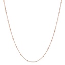 Chain Necklace | 9ct Pink Gold Diamond Cut Curb Link Ball