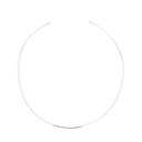 Thin Round Sterling Silver Choker