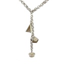 Hut Necklace In Sterling Silver