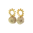 Astrolabe Earrings Gold by Bilum & Bilas