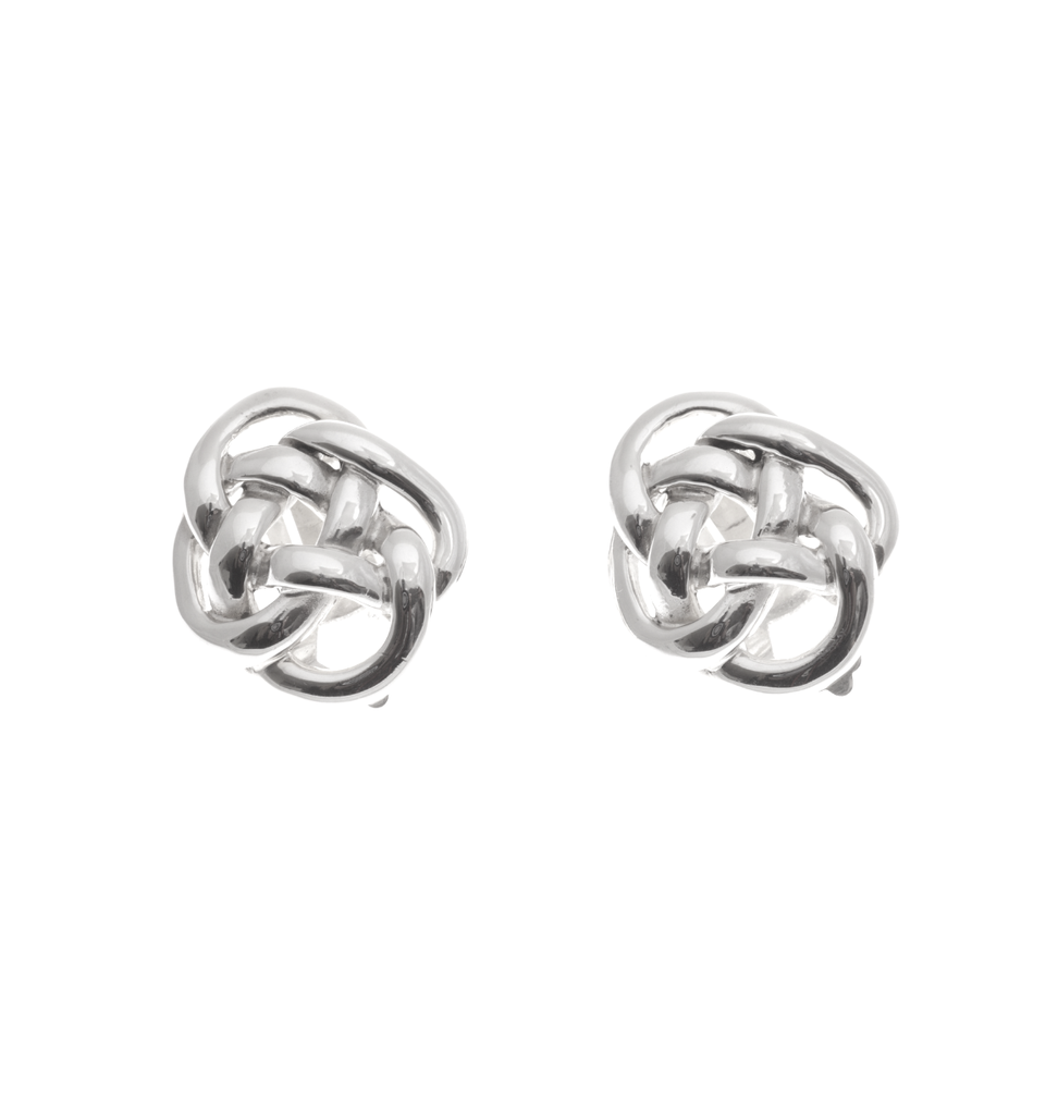 Clip-On Earrings |Eternal Celtic Knot In Silver